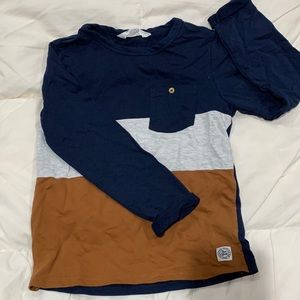 H&M striped long sleeve shirt, size 6x/7 kids.